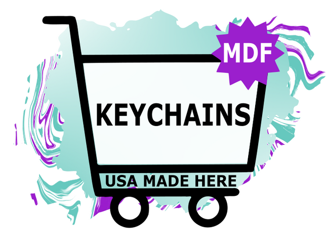 MDF Keychains