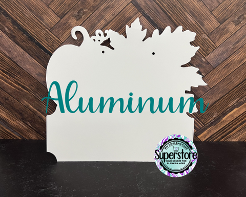 12 inch - Aluminum fall sign WITH holes - great for outdoors