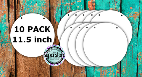 10 PACK DEAL - 11.5" round with HOLES - USA doorhanger  - BULK PURCHASE