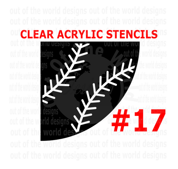 Clear Acrylic Stencils - Great for bleaching or painting