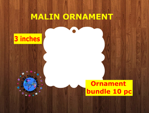 Malin shape 10pc or 25 pc  Ornament Bundle Price