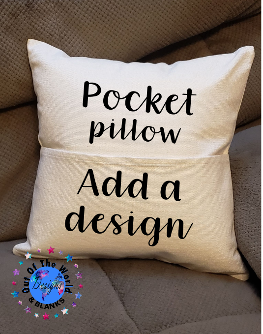 Short Plush Mini Pillow Cover with Pocket/ Tooth Fairy with Pocket Pillow  Cover/ Blank Pocket Pillow Cover/ Sublimation Pillow Cover/ 8x8