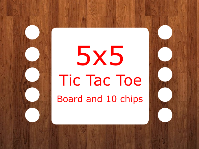 Tic Tac Toe (10x10) Split Image & Cluster Canvas Wrap