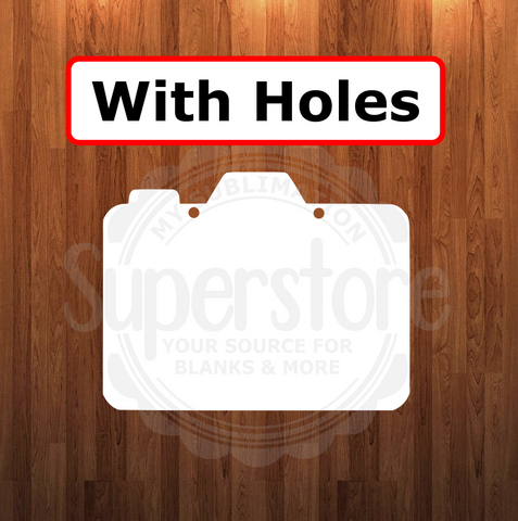 With holes - Camera shape - 6 different sizes - Sublimation Blanks