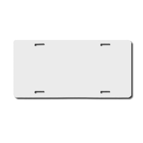 Aluminum License plate - sublimation ready