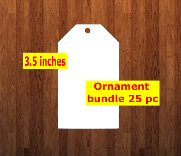Tag shape 10pc or 25 pc  Ornament Bundle Price