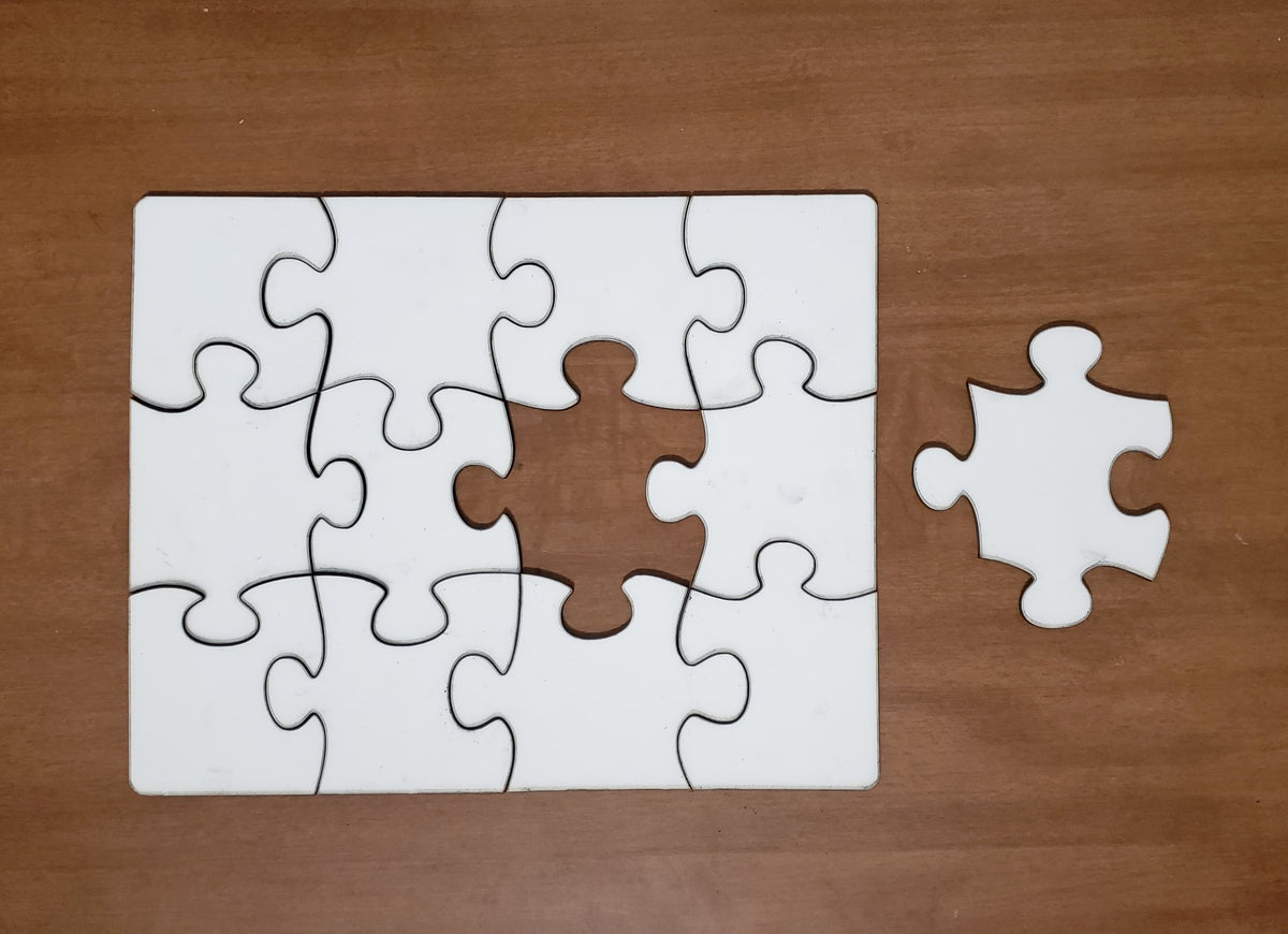 Puzzle - Unisub MDF 8x10 inch round corners - Sublimation Blank