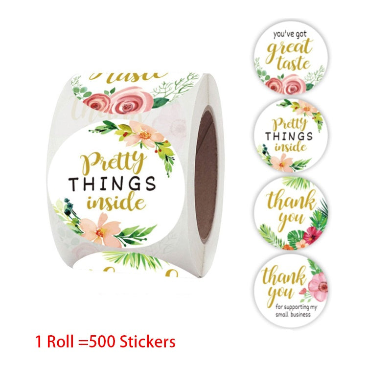 500 piece roll - Thank you stickers - 1.5 inch in size – My Sublimation ...
