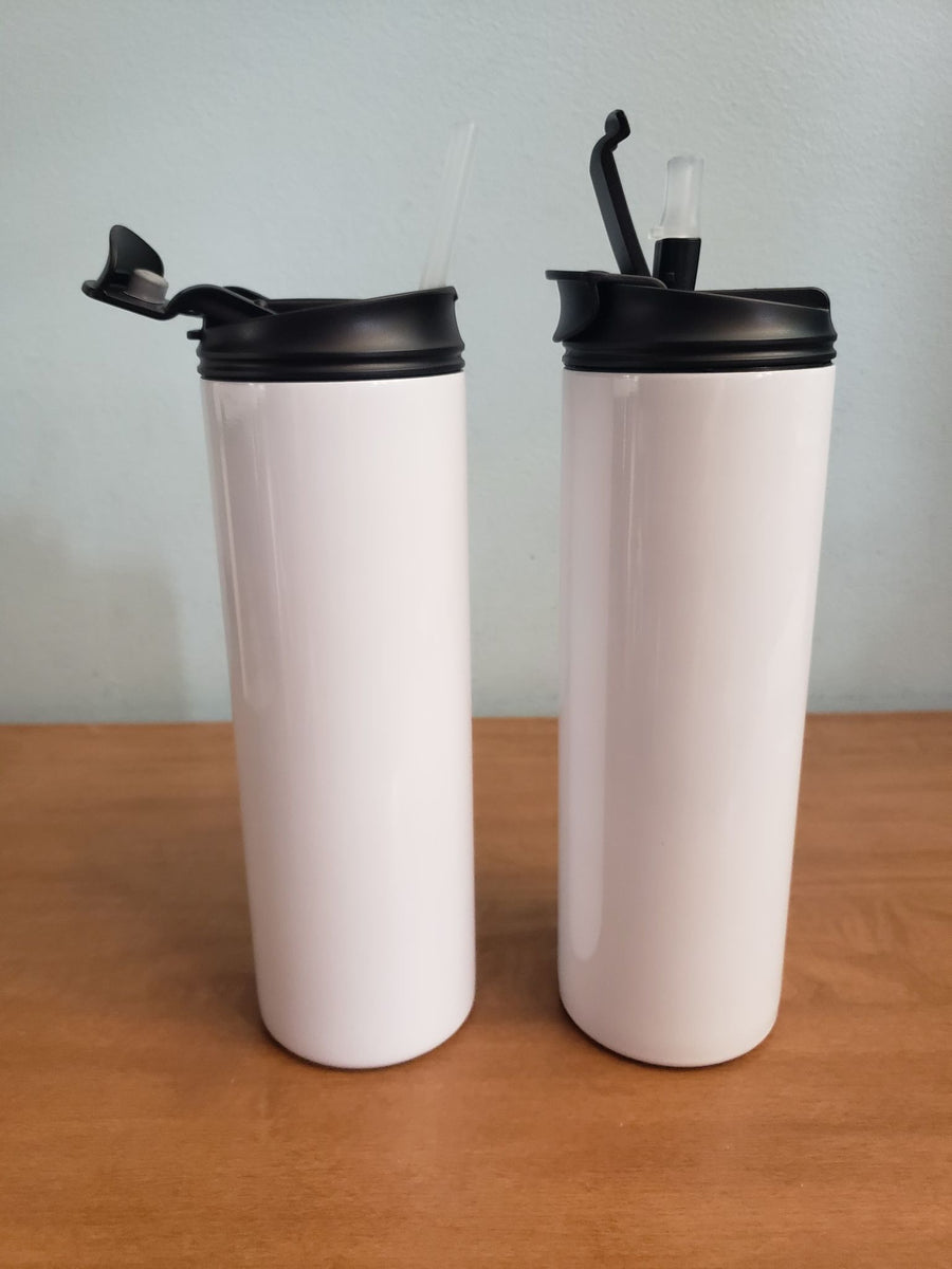 20oz Dual purpose tumbler with screw on lid My Sublimation Superstore