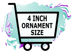 4 inch ornemant size
