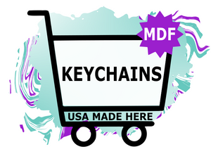MDF Keychains