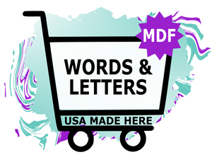 MDF Words & letters