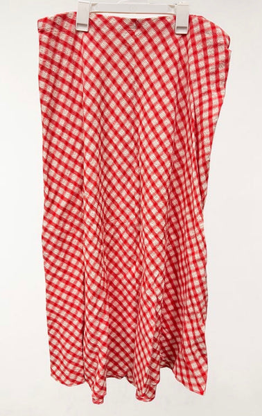 Red check skirt new with tags