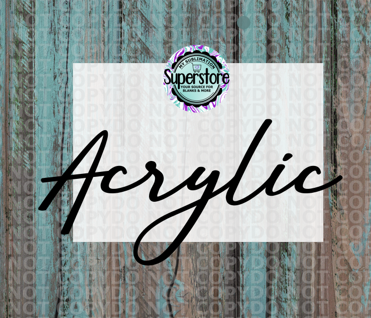 Clear Acrylic 5x7 Rectangle  - Sublimation Acrylic