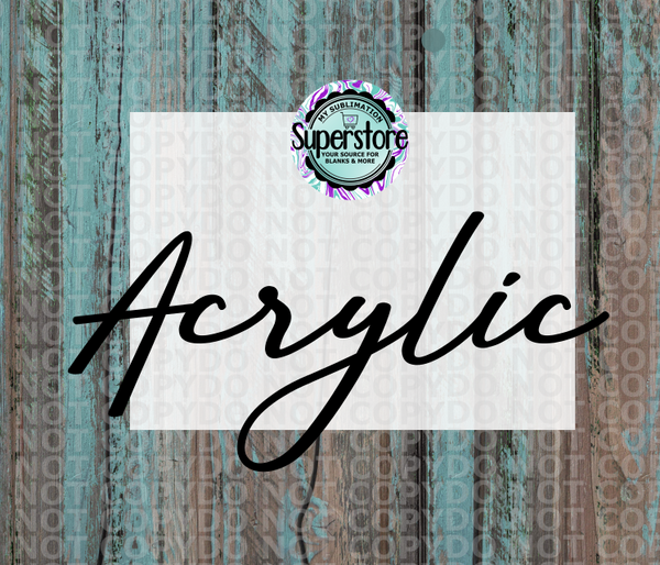 Clear Acrylic 5x7 Rectangle  - Sublimation Acrylic