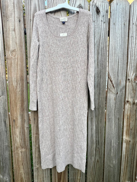 Light brown sweater dress new with tags