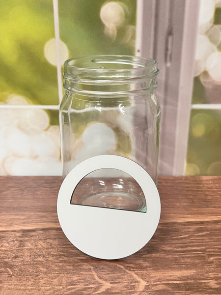 Mason Jar Round - MDF Single Sided