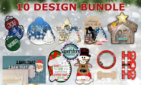 11 piece Christmas digital design bundle - Sublimation Blank