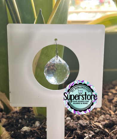 Crystal - Clear or Glitter - Acrylic Square Garden Stake - Sublimation Acrylic