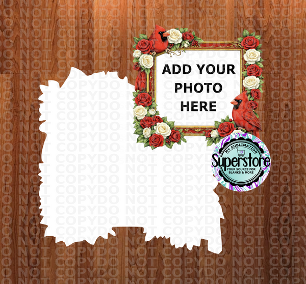 Digital Download - Cardinal Frame - Add your own photo - made for our blanks