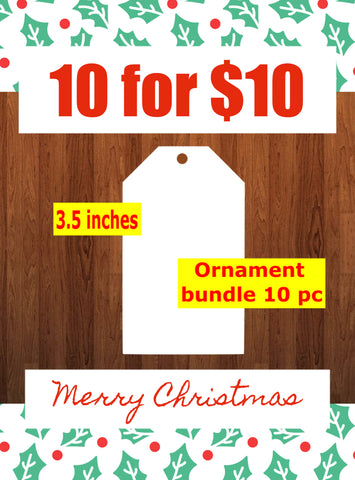 10 gift tag ornaments
