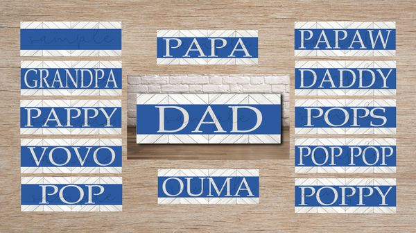 (Instant Print) Digital Download - Dad tile bundle (Father's Day)  - made for our blanks