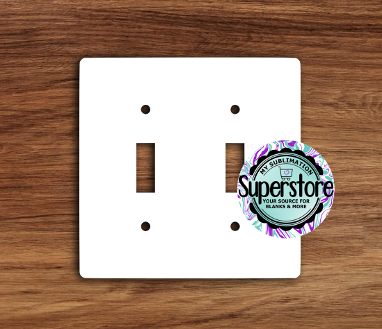 Double Light Switch Cover - MDF Sublimation Blank