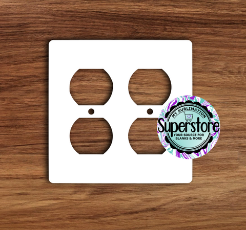Double Outlet Cover - MDF Sublimation Blank