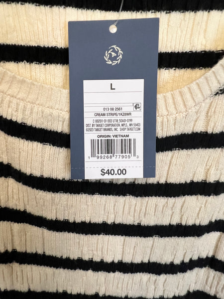 Stripe sweater dress new with tags