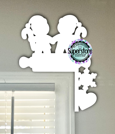 Gingerbread Rolling Pin - Corner Door Sitter - Sublimation Blank