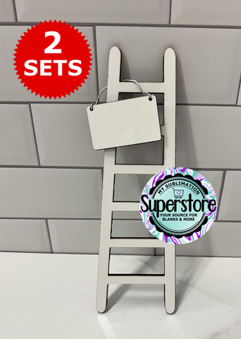 4pc MDF  ladder bundle with sublimation sign - Sublimation Blank