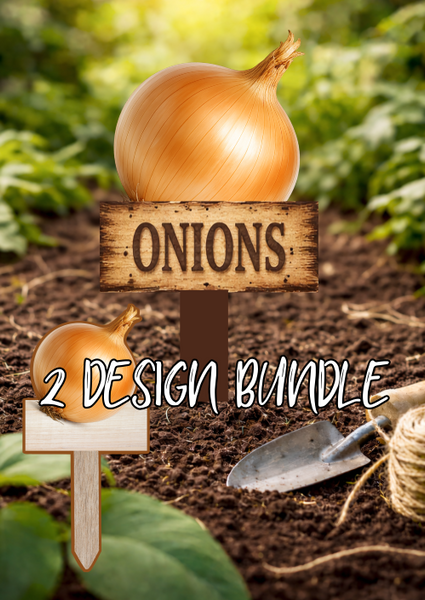 Digital Download - Onion Garden Stake Design BUNDLE - Made for our blanks