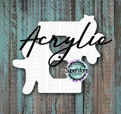 Clear Acrylic - Outlet Cover - Gingerbread - MDF Sublimation Blank