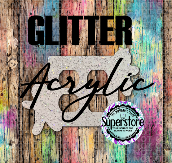 Glitter Acrylic - Double Outlet Cover - Gingerbread  - Sublimation Acrylic