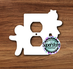 Outlet Cover - Gingerbread - MDF Sublimation Blank