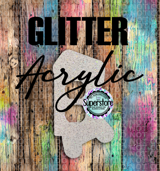 Glitter Acrylic - Outlet Cover - Game Controller - MDF Sublimation Blank