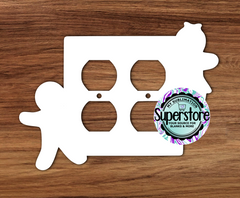 Double Outlet Cover - Gingerbread - MDF Sublimation Blank