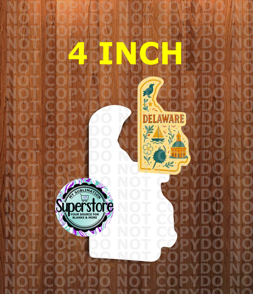 (4 inch) - Special  Delaware - MDF Single Sided - Ornament