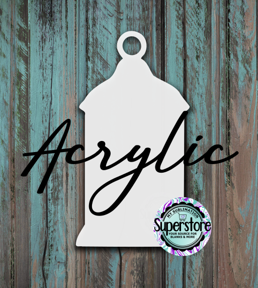 Clear Acrylic - Lantern  - Sublimation Acrylic