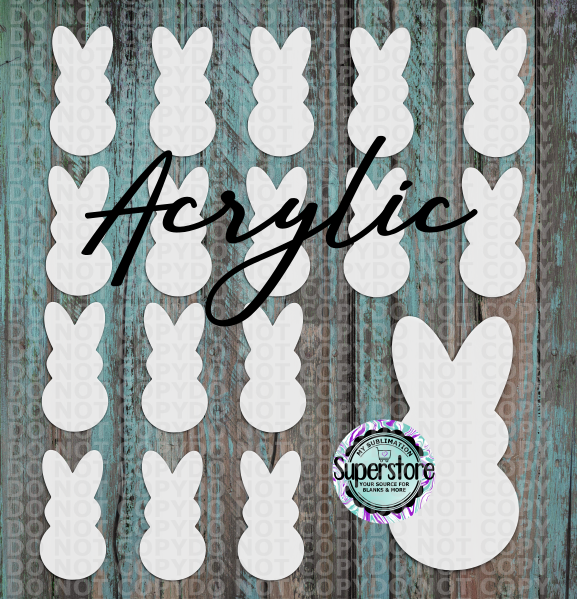 Acrylic Peep - 10 or 20 count 1.5 & 2 inch size - Sublimation Acrylic