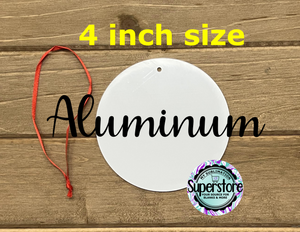 Aluminum round ornament 4inch