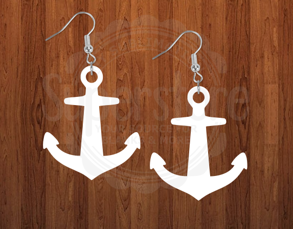 Anchor earrings 3 size options -  BULK PURCHASE 10 pair - mdf sub