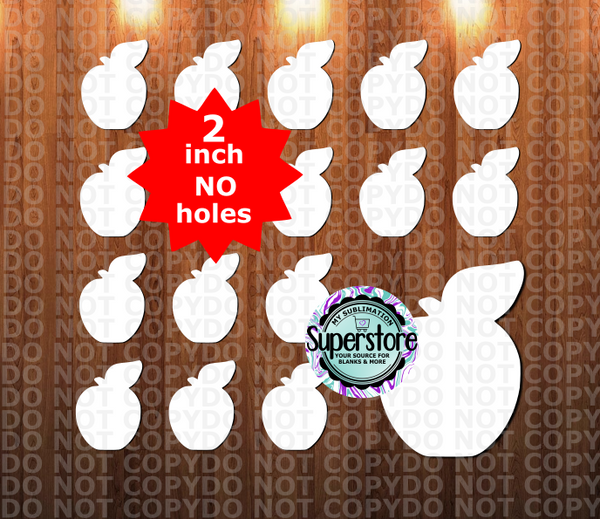Apple - 10 or 20pc bundle - 1.5 or 2 inch size (great for badge reels & hairbow centers)