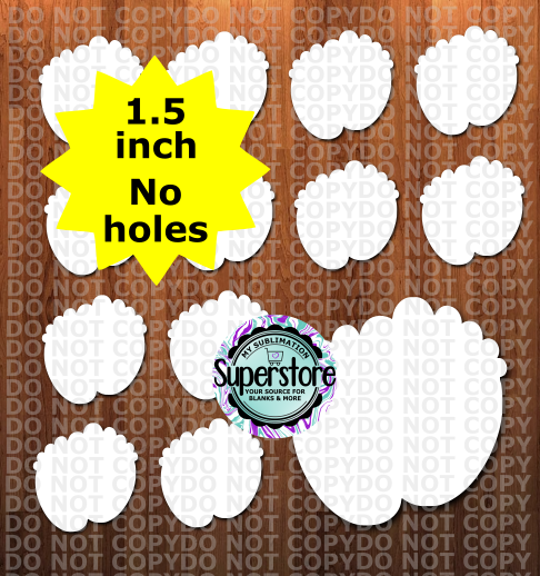 10 or 20pc bundle - 1.5 or 2 inch size  Baby Feet - (great for badge reels & hairbow centers)