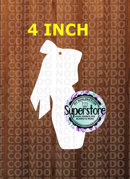 (4 inch) - Ballet Shoes - With or Without Hole - MDF Single Sided