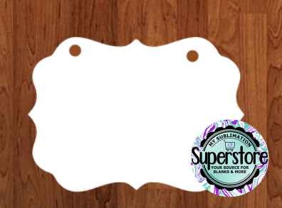 Benelux WITH holes - Wall Hanger -  sizes to choose from -  Sublimation Blank  - 1 sided  or 2 sided options