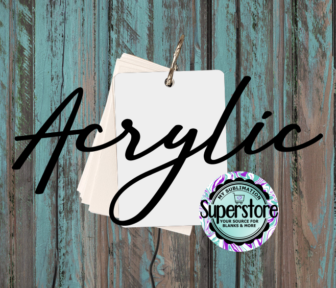 Acrylic Booklet - Sublimation Blank ( read description )