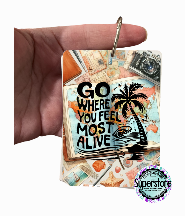 Digital Download - Travel booklet design - for our sublimation blanks