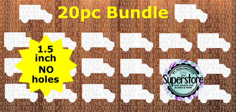 1.5 inch - Box Truck - (great for badge reels & hairbow centers)