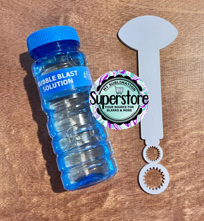 Clear Acrylic - Football Bubble Wand - Sublimation Acrylic